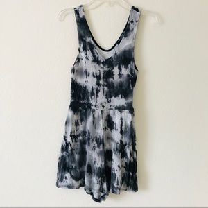 Gray and white tie-dye jumpsuit/ romper,  Size S